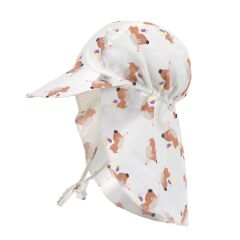 Lässig - Sun Protection Flap Hat Ice Cream/Dog