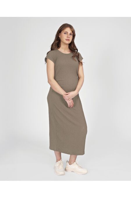 Love 2 Wait Dress Zimra Long Taupe