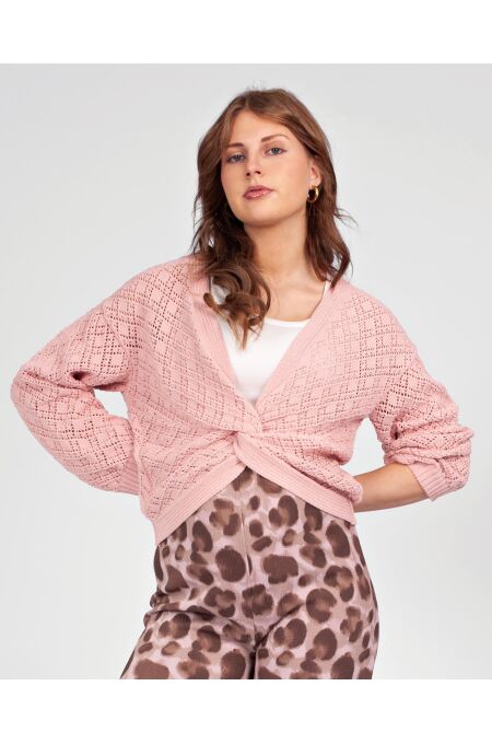 Love 2 Wait Cardigan Pink