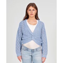 Love 2 Wait Cardigan Light Blue
