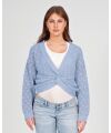Love 2 Wait Cardigan Light Blue