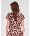 Love 2 Wait Boxy T-Shirt AOP Pink Leopard