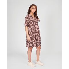 Love 2 Wait - Dress Zora Short AOP Pink Leopard