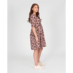 Love 2 Wait - Dress Zora Short AOP Pink Leopard
