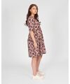 Love 2 Wait - Dress Zora Short AOP Pink Leopard