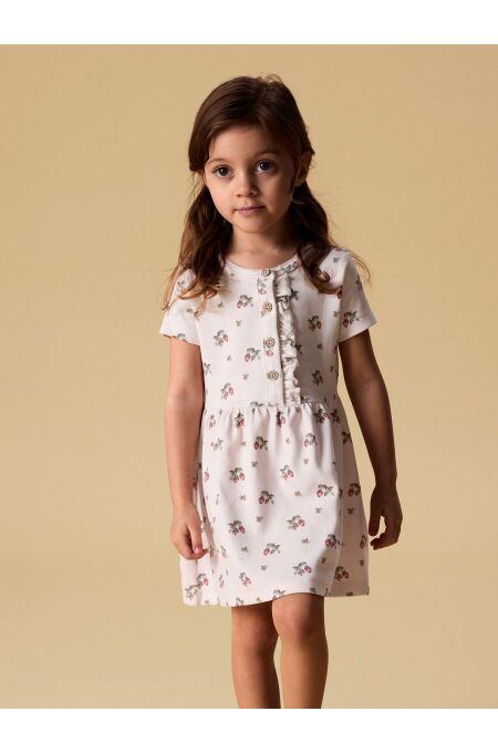 Lil Atelier - Kleid mit Erdbeerprint - Morganite