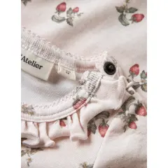 Lil Atelier - Babybody mit Erdbeerprint - Morganite