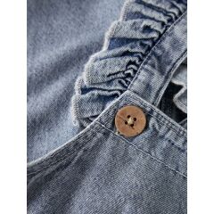 Lil Atelier - Jeans Overall Rüschen - Medium Blue Denim