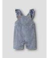 Lil Atelier - Jeans Overall Rüschen - Medium Blue Denim
