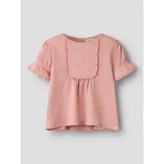 LilAtelier - T-Shirt mit Rüschen - Rose Tan