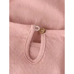 LilAtelier - T-Shirt mit Rüschen - Rose Tan