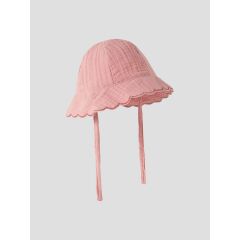 Lil Atelier - Musselin Sonnenhut - Rose Tan