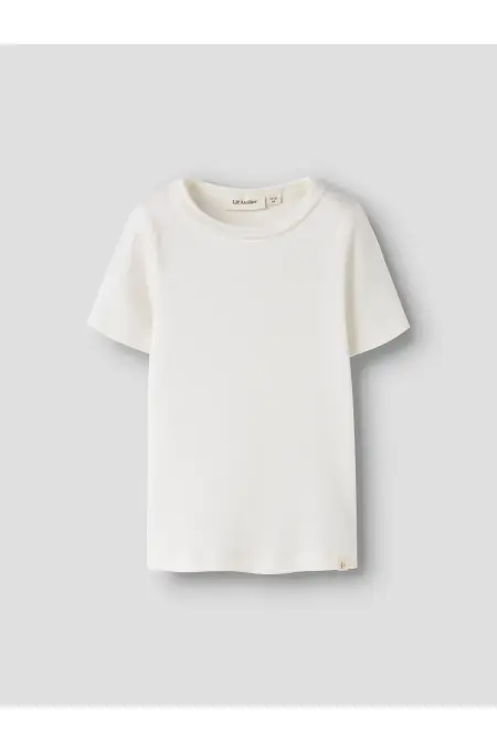 Lil Atelier - Kurzarm T-Shirt - Coconut Milk