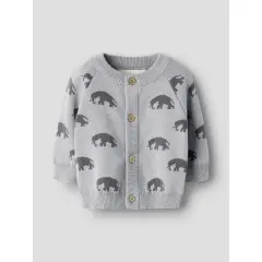 LilAtelier - Strickjacke Elefant - Sleet