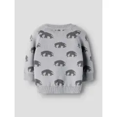 LilAtelier - Strickjacke Elefant - Sleet