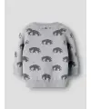 LilAtelier - Strickjacke Elefant - Sleet