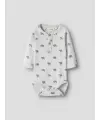 LilAtelier - Body mit Elefanten Print - Glacier Gray