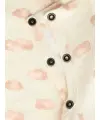 LilAtelier - Strampler mit Wolken Print - Turtledove/Rosa