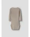 Lil Atelier -  Langarmbody - Wolle - Feather Gray