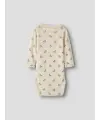 Lil Atelier - Langarmbody mit Blumen - Wolle - Turtledove FLOWER