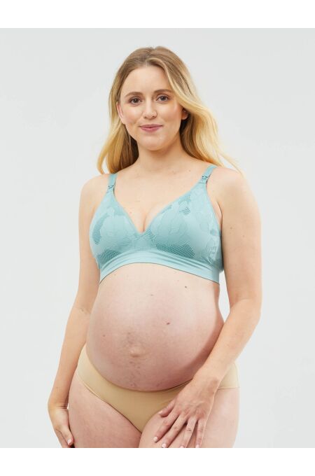 Cake Maternity - Freckles Recycled - Nursing Bra Busty - teal