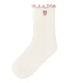 LilAtelier - Socken mit Erdbeeren - Coconut Milk