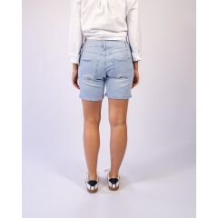 Love 2 Wait Jeans Shorts Long Light Wash