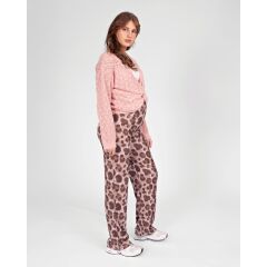 Love 2 Wait Pants AOP Pink Leopard