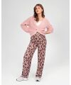 Love 2 Wait Pants AOP Pink Leopard