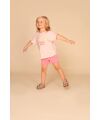 Stains & Stories - girls sweat short Neon Pink