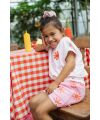 Stains & Stories - girls short Neon Pink