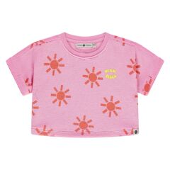 Stains & Stories - girls t-shirt short sleeve Neon Pink