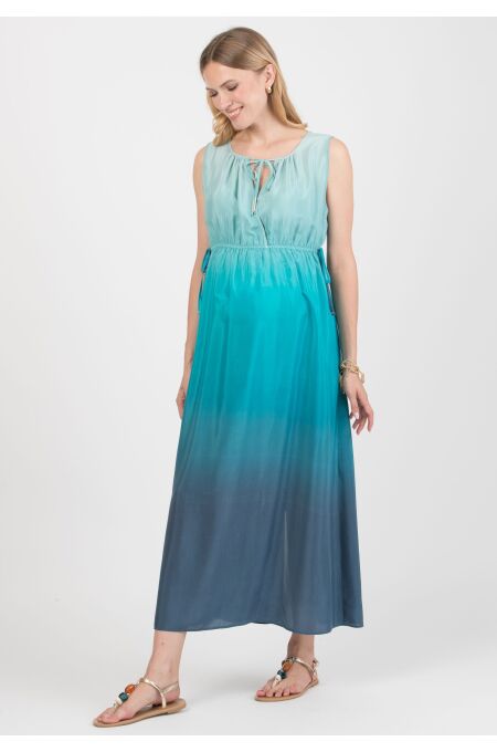 Attesa - Stillkleid Deva - shaded blue