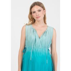 Attesa - Stillkleid Deva - shaded blue