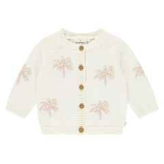 A tiny Story - Baby Strickjacke Palme - ecru