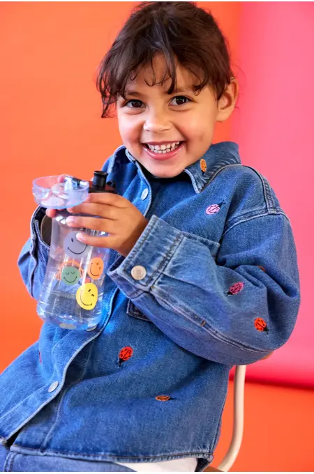Lässig - Drinking Bottle SmileyWorld® blue