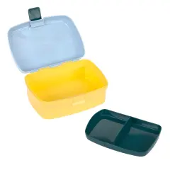 Lässig - Lunchbox SmileyWorld® blue