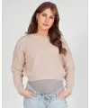 Love 2 Wait Knit Cropped Sand