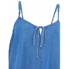 Zwillingsherz - Trägerkleid aus Lyocell denim - mittelblau