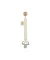 Wooly - MUSLIN PLUMETIS PACIFIER CLIP - GOTS - SS25 - ECRU