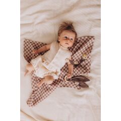 Wooly - MUSLIN EARS WITH WOODEN RING - GOTS - SS26 - BROWN