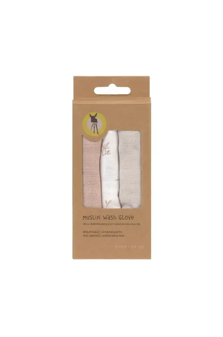 Lässig - Muslin Wash Glove Set 3 pcs Miracle of
