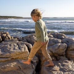 Cloby – Jogger pants in Leopard Brown – UPF 50+