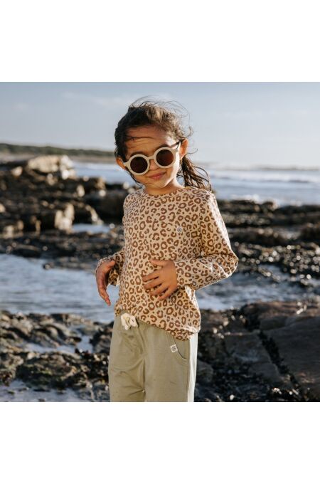 Cloby – Longsleeve in Leopard Brown – UPF 50+