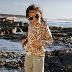 Cloby – Longsleeve in Leopard Brown – UPF 50+