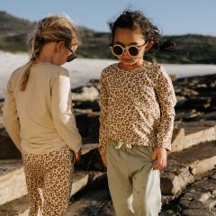 Cloby – Longsleeve in Leopard Brown – UPF 50+