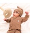 Cloby – Baby playsuit in Coconut Brown – UPF 50+