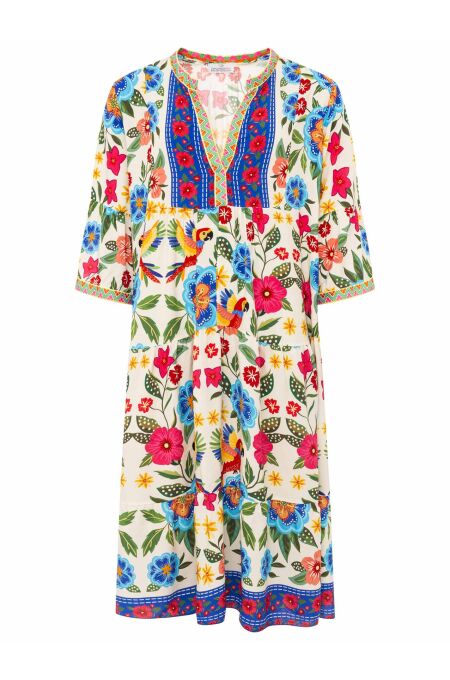 Zwillingsherz - Maxikleid Summer Birds - one size