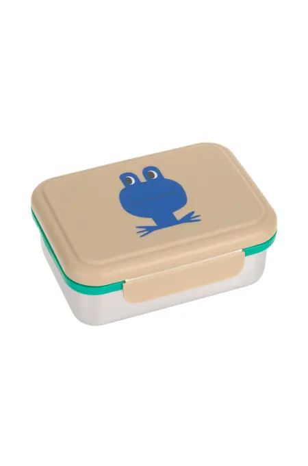 Lässig - Lunchbox Stainless Steel Happy Trails - Frosch