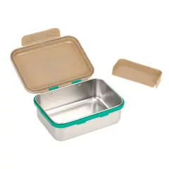 Lässig - Lunchbox Stainless Steel Happy Trails - Frosch